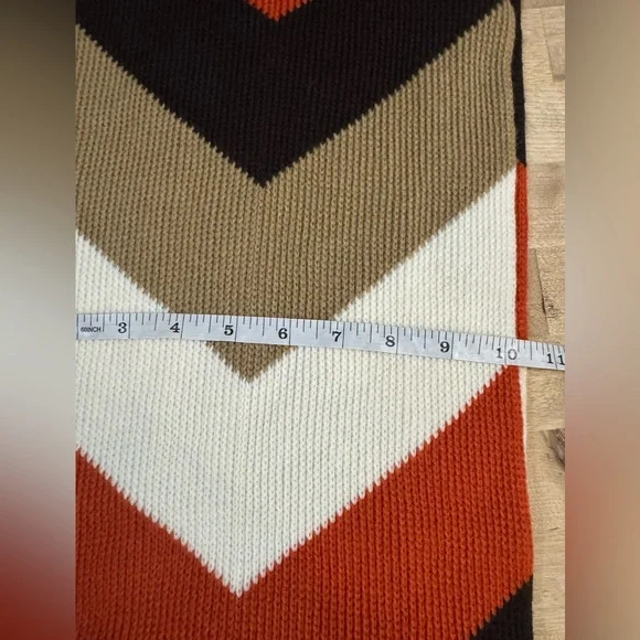 Michael Kors Color Block Scarf wool blend infinity - Picture 5 of 6